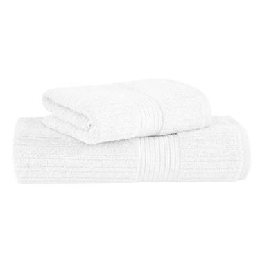 Imagem de Kit Jogo de Toalhas Buddemeyer 2 Peças Banho e Rosto Fio Penteado Cane