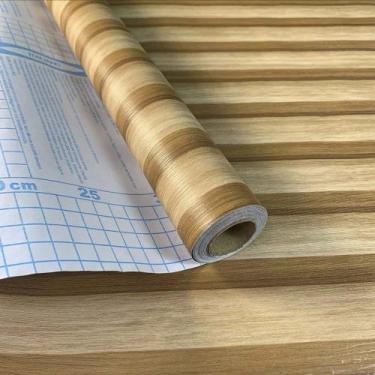 Imagem de Papel De Parede Madeira Autoadesivo 5 Metros Para Sala Quarto Cozinha 