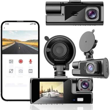 Imagem de Dash Cam dupla frontal e interna FHD 1080P 64GB com WiFi - Marca Própr