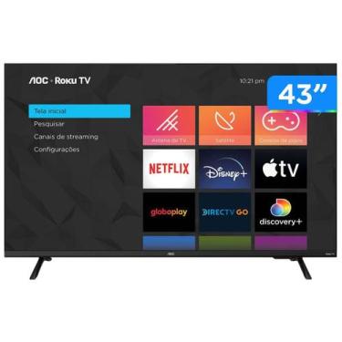 Imagem de Smart Tv Aoc Roku Dled 43" Full Hd S5135 3 Hdmi, 43"