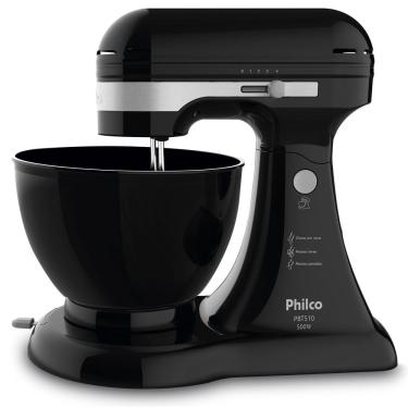 Imagem de Batedeira Convencional Philco PBT510 5L 500W 4 Velocidades Preta 110V para Receitas Diárias