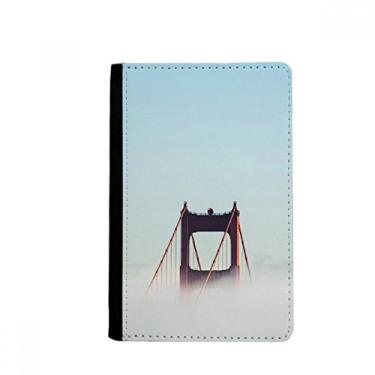 Imagem de Capa carteira para cartões Fog Golden Gate Bridge Bay Cloud Passport Holder Notecase Burse