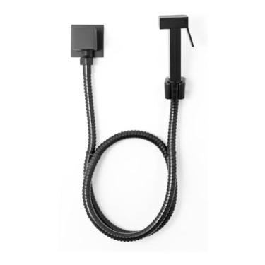 Imagem de Ducha Higiênica De Banheiro Luxo Quadrada Metal Preto Dubai