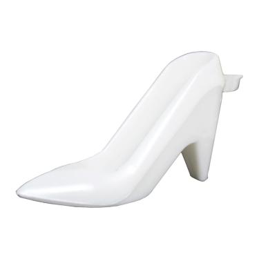 Imagem de Sapatinho Acrílico Branco Sem Chaveiro 5,5cm - 20 Unidades