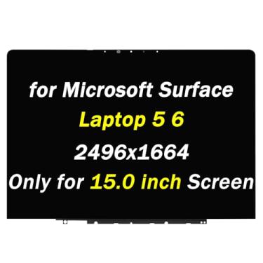 Imagem de Substituição para Microsoft Surface Laptop 5 1978 1979 (2022) Display LCD para Surface Laptop 6 2035 (2024) 2496x1664 38.1 cm LED LCD Touch Screen Digitalizador Assembly (apenas para tela de 15