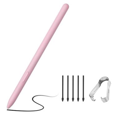 Imagem de Compatível com substituição de caneta Galaxy Tab S6 Lite compatível com Samsung Galaxy Tab S6 Lite S Pen (EJ-PP610) Caneta Stylus de substituição + 5 pontas rosa grátis