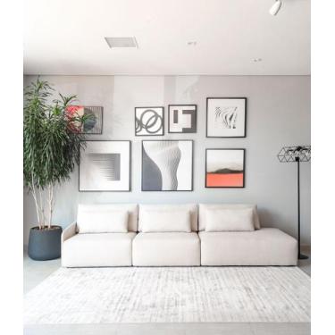 Imagem de Sofá Firenze - Liberty Vanilla - Sofá de Fábrica, 3,25m