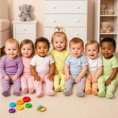 Imagem de Kit 3 Mijão Com Pé Malha Culote Calça Algodão Menino G - Mafessoni, mi