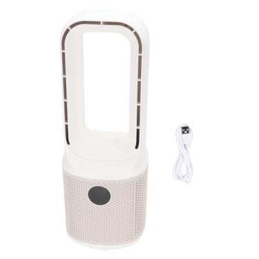 Imagem de aqxreight Tecnologia de Turbina de fã de Mesa Sem Lâmina Sem Lâmpada 9 Velocidades Silenciosa e Silenciosa Portátil Com Oscilação de 60 Graus Timer de 9 Horas para o Quarto de Escritório