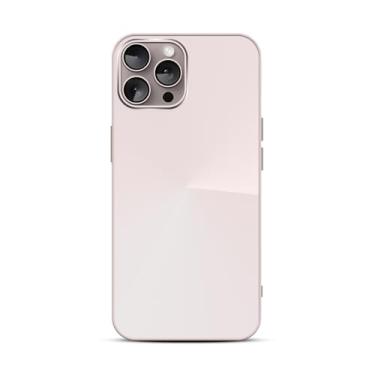 Imagem de Capinha Compativel com iPhone 13 Pro Verso Vidro Reflexivo Bordas de Silicone Luxuosa Premium Com Proteção de Camera