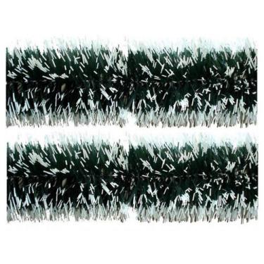 Imagem de Jogo Festão PVC Verde Nevado 9cmx2m 2 Peças Total 4 Metros - Magizi