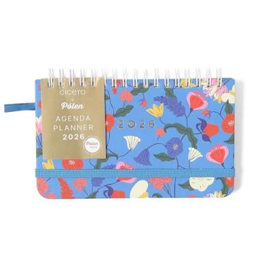 Imagem de AGENDA PLANNER WIRE-O 2026 DOCE FLORADA SEMANAL OFFICE 15,5X9 AZUL