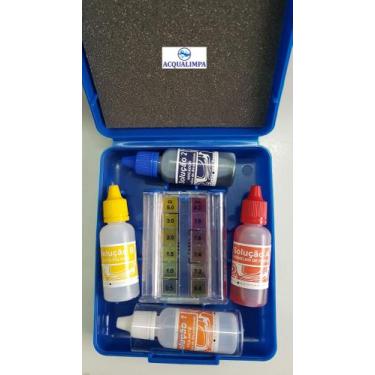 Imagem de Estojo Kit Piscina 3 em 1 - Cloro, PH e Alcalinidade - AQUALITY