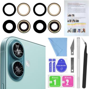 Imagem de Kit de substituição de vidro de lente de câmera ASDAWN para iPhone 16 