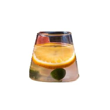 Imagem de URGDWEKJY Copo de vidro forma criativa copo de água copo de café copo de beber copo de vidro suco chá vinho copo de beber copo de água (301-400ml)