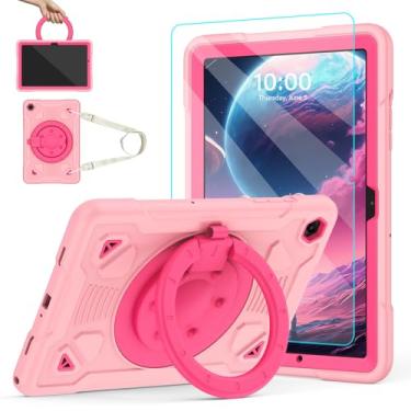 Imagem de TOMORRY Capa para Samsung Galaxy Tab A9+/A9 Plus 11 polegadas 2023 com protetor de tela, suporte giratório de 360° e alça de ombro, suporte para lápis, capa à prova de choque para tablet Tab A9 Plus