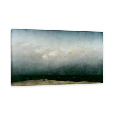 Imagem de ZUJGHSJG O Monge à beira-mar por Caspar David Friedrich impressões em tela bem decoração The World Classic Art Reproduções de arte grande giclée arte de parede para sala de estar decoração de casa 65