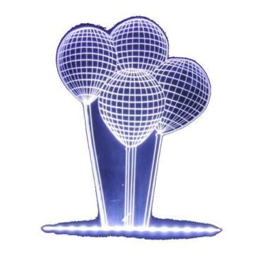 Imagem de Luminaria LED - Baloes 3D - Persona Store
