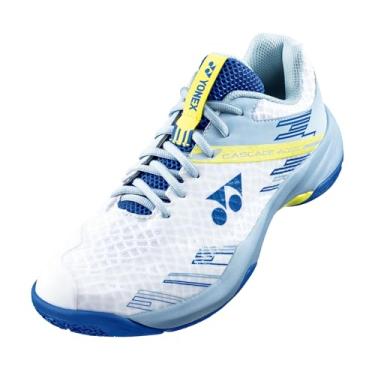 Imagem de Yonex Tênis de badminton fino Power Cushion Cascade Accelerator, Azul fumê azul/branco (574), 23.0 cm