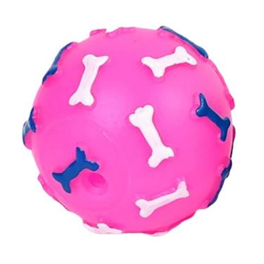 Imagem de Bolas Para Cachorros Que Guincham,Mordedor Para Filhotes Com Estampa De Osso | Bola para Brincadeiras ao Ar Livre,Para Donos de Animais Treinadores e Amantes em Casa Jardim Parque Praia