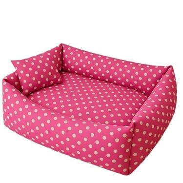 Imagem de Cama para Cachorro e Gato, Pet Fibra Tamanho M e G, Travesseiro (Rosa Poá,G)