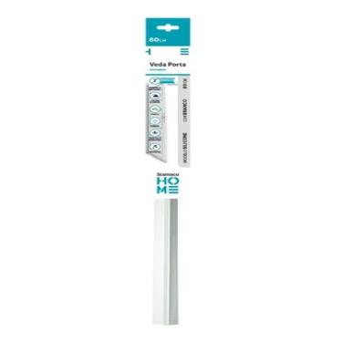 Imagem de Veda Porta C/ Adesivo 3m 80cm Rodo Silicone Branco