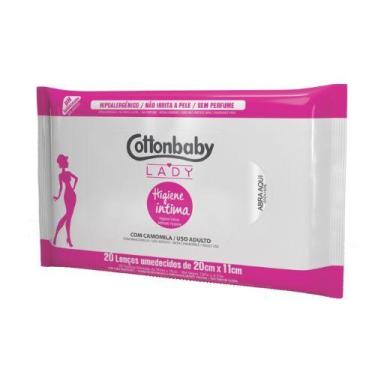 Imagem de Lenco umedecido cottonbaby lady hig intima c/20 - Cotton Baby