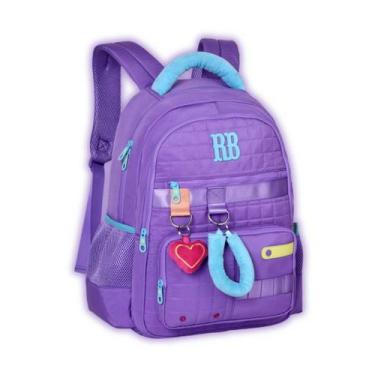 Imagem de Mochila Rebecca Bonbon Costas Meninas Passeio Pelúcia Kids Cor:Lilás -