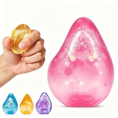 Imagem de Brinquedo Fidget MoZkkiz Cubo Gelado Rosa para Alívio do Estresse, 1 U