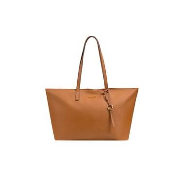 Imagem de Bolsa de Ombro Feminina Média Alça Alongada Tote New Saffiano Caramelo M / Caramelo