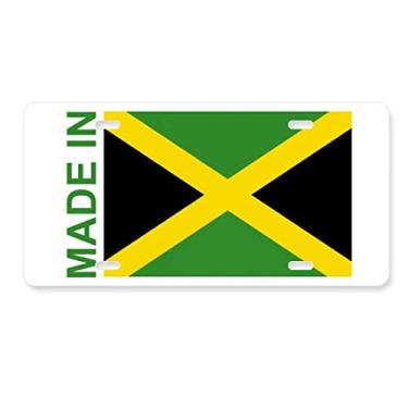 Imagem de DIYthinker Feito na Jamaica Country Love placa de carro decoração de aço inoxidável acessório