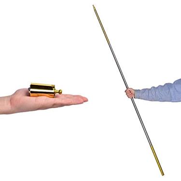 Imagem de SUMAG Bastão de bolso mágico de metal que aparece bengala com vídeo tutorial, varinhas mágicas para mágicos, palco, close-up, truques de mágica, bolso, cajado mágico, acessórios para bastão de mágico, ilusão de adereços