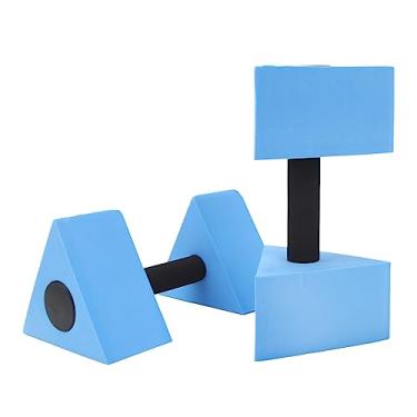 Imagem de Haltere Flutuante água, Equipamento para Exercícios Em Piscina, Halteres Espuma, Halteres Triangulares Resistência à água Esportes Aquáticos, Conjunto Halteres para Natação Fitness (Azul)