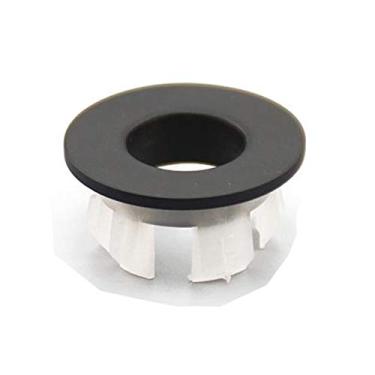 Imagem de (1 Pack, Black) - Langpai Sink Basin Trim Overflow Cover Brass Insert In Hole Round Caps Oil