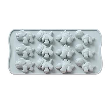 Imagem de Dinossauros de desenho animado molde de silicone fondant chocolate diy doce bolo sobremesa doces cozinha ferramenta de cozimento moldes de chocolate diferentes formas para casa bonito
