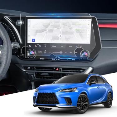 Imagem de WEIPIN Película protetora de tela veicular de 14 polegadas 【antirreflexo】 Película AR compatível com acessórios RX350/RX350h/RX500h e 2024 TX350/TX500h 2023 2024 - HD transparente/antiimpressão