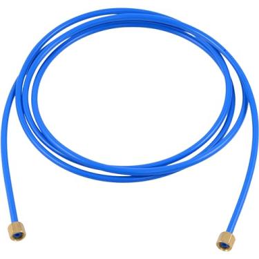 Imagem de Eastman 48316 Conector de água flexível para máquina de gelo PEX com porcas de latão, 2,3 m de comprimento, cinza, aço inoxidável