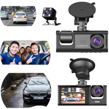 Imagem de Câmera Veicular Automotiva Segurança Carro Taxi 3 Em 1 Aplicativo