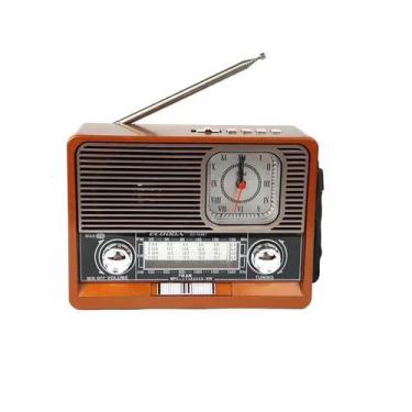Imagem de Radio Retro Antigo Vintage Am Fm Bluetooth Bateria Recarregável USB - 