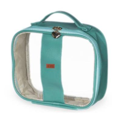 Imagem de Bolsa Necessaire Grande Organizadora Transparente Guardar Maquiagem Hi