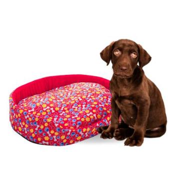 Imagem de Cama europa pets, cama macia de gorgurinho e fibra siliconada tam gg -