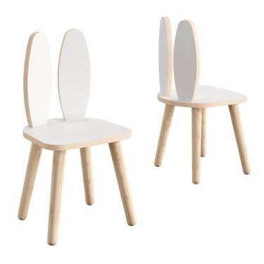 Imagem de Kit com 2 cadeirinhas modelo coelho. - store kids