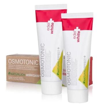 Imagem de Creme dental osmotonic 75ml edel white (kit c/2)