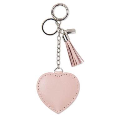 Imagem de Chaveiro couro amor rosa bebe - CELLWAY