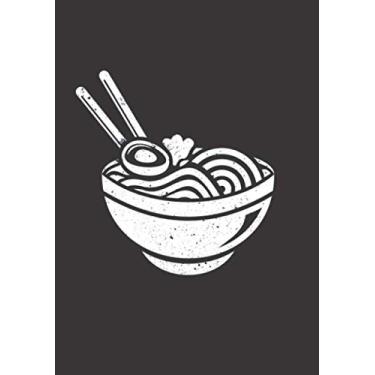 Imagem de Notizbuch A5 liniert mit Softcover Design: Japan Nudel Suppe Stäbchen: 120 linierte DIN A5 Seiten