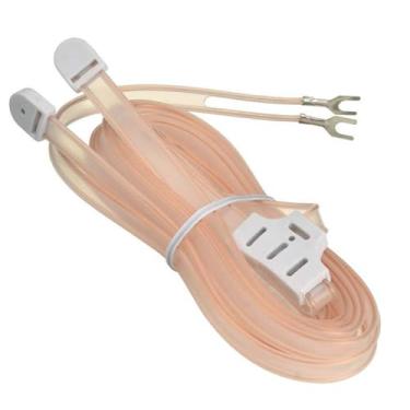 Imagem de TECHTOO Antena FM 300 Ohm, antena dipolo FM com fio desencapado de 2 pinos, fio duplo, para rádio digital HD, rádio FM, receptor estéreo em casa, sintonizador de TV, sintonizador de TV Yamaha Sharp