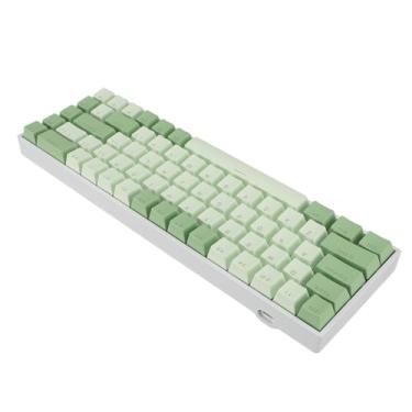 Imagem de Teclado Mecânico Com Fio, Teclado de Jogo Com Fio Permutável Quente de Digitação Confortável 68 Teclas Rollover Completo N Com Luz de Fundo Rgb Ganha