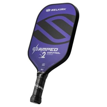 Imagem de Selkirk 2025 Amped Control Pickleball Paddle | Pá de Pickleball de Fibra de Vidro | FiberFlex+ Face | Polipropileno X5+ Núcleo de 16 mm | Projetado para Doces Consistentes | Peso Médio S2 | Roxo