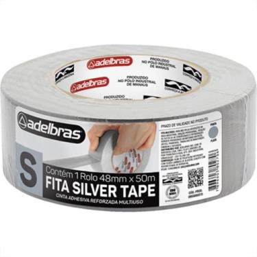 Imagem de Fita Silver Tape Adelbras Cinza 48Mmx50M