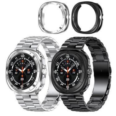 Imagem de Pulseira de Aço Inoxidável para Samsung Galaxy Watch Ultra 47mm (2024)